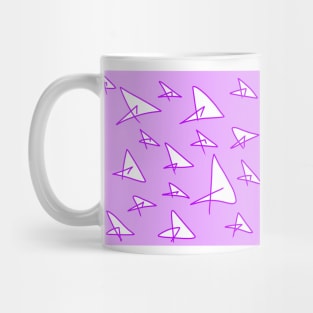 purple white abstract texture line art design Mug